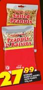 Ritebrand Peanuts & Raisins/Salted Peanuts-450g Each