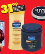 Vaseline Hand & Body Cream/Lotion For Ladies/Men Assorted-400ml/500ml Each