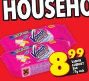 Vanish Laundry Bar-75g Each