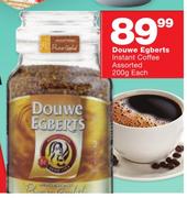 Douwe Egberts Instant Coffee Assorted-200g Each