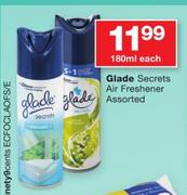 Glade Secrets Air Freshener Assorted-180ml Each