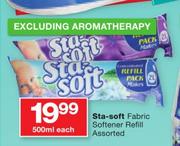 Sta Soft Fabric Softener Refill Assorted-500ml Each