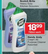 Handy Andy Cream All Purpose Cleaner Assorted-750ml Each