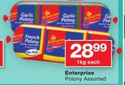 Enterprise Polony Assorted-1Kg Each