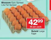 Nulaid large Eggs-30 Per Pack