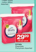 Lil-Lets Essentials Pantyliners Assorted-100 Per Pack