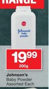 Johnson's Baby Powder Assorted-200g Each