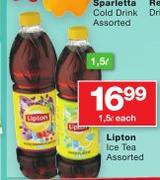 Lipton Ice Tea Assorted-1.5Ltr Each