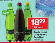 Appletiser/Grapetiser/Peartiser Assorted-1.25Ltr Each