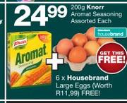 Knorr Aromat seasoning Assorted-200g Each With Free Housebrand Large Eggs-6s