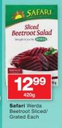 Safari Werda Beetroot Sliced/Grated-420g Each