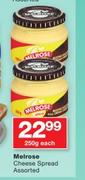 Melrose Cheese Spread Assorted-250g Each