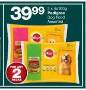 Pedigree Dog Food Assorted-2 x 4 x 100g