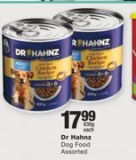 Dr Hahnz Dog Food Assorted-830g Each