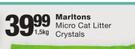 Marltons Micro Cat Litter Crystals-1.5Kg