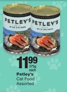 Petley's Cat Food Assorted-375g Each