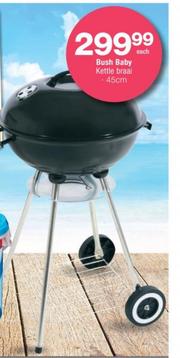 Bush Baby Charcoal Kettle Grill 45cm offer at Checkers