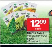 Starke Ayres Vegetable/Flower Seeds Assorted-Each