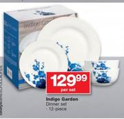 Indigo Garden Dinner Set 12 Piece-Per Set
