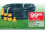 Riviera garden Hose With Fittings-Per Pack
