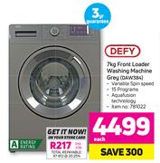 DEFY 7KG Front Loader Washing Machine Grey - DAW384