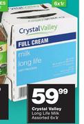 Crystal Valley Long Life Milk-6x1Ltr