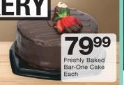 Freshly Baked Bar-One Cake-Each