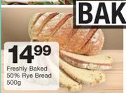 Freshly Baked 50% Rye Bread-500g