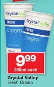 Crystal Valley Fresh Cream-250ml Each