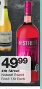 4th Street Natural Sweet Rose-1.5ltr Each