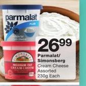 Parmalat/ Simonsberg Cream Cheese-230g Each