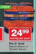 Pot O' Gold Baked Beans In Tomato Sauce-4x410g
