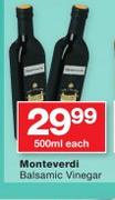 Monteverdi Balsamic Vinegar-500ml Each
