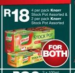 Knorr Stock Pot 4 pack & Knorr Stock Pot 2 Pack-For Both