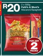 Fatti's & Moni's Macaroni/Spaghetti-2x500g
