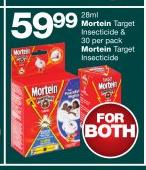 Mortein Target Insecticide 28ml & 30 Per Pack Mortein Insecticide-For Both