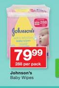 Johnson's Baby Wipes-288 Per pack