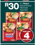 Royco Sauce Gravy/Marinade Assorted-For 4