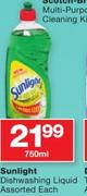Sunlight Dishwashing Liquid Assorted-750ml