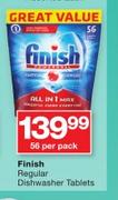 Finish Regular Dishwasher Tablets-56 Per Pack