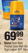 Nivea Sun Kids Pocket Size Roll-On Sun Lotion SPF50+-50ml