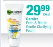Garnier Even & Matte Gentle Clarifying Foam-100ml