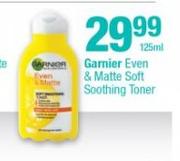 Garnier Even & Matte Soft Soothing Toner-125ml