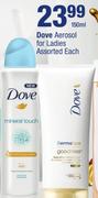 Dove Aerosol For Ladies Assorted-150ml Each