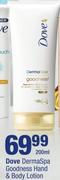 Dove DermaSpa Goodness Hand & Body Lotion-200ml