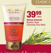 African Extracts Rooibos Deep Cleansing Face Wash-150ml