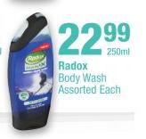 Radox Body Wash Assorted-250ml Each