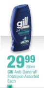 Gill Anti-Dandruff Shampoo Assorted-200ml Each