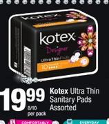 Kotex Ultra Thin Sanitary Pads-8/10 Per Pack