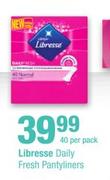 Libresse Daily Fresh Pantyliners-40 Per Pack